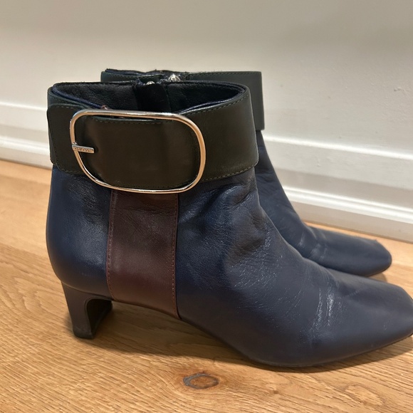 GEOX / Boots / Navy + Green + Silver / Size 24.5 cm (US 7.5) - Picture 1 of 5